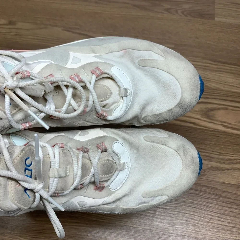 Nike Air Max React 270 Men Size 8.5 A04971-100 White‎ Ghost Aqua Running Shoes